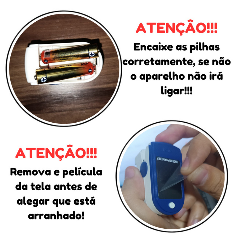 Oxímetro Digital Portátil de Pulso para Dedo
