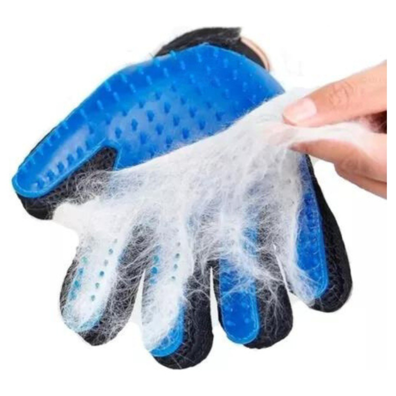 Luva Escova Tira Pelos para Cães e Gatos Nano Magnética