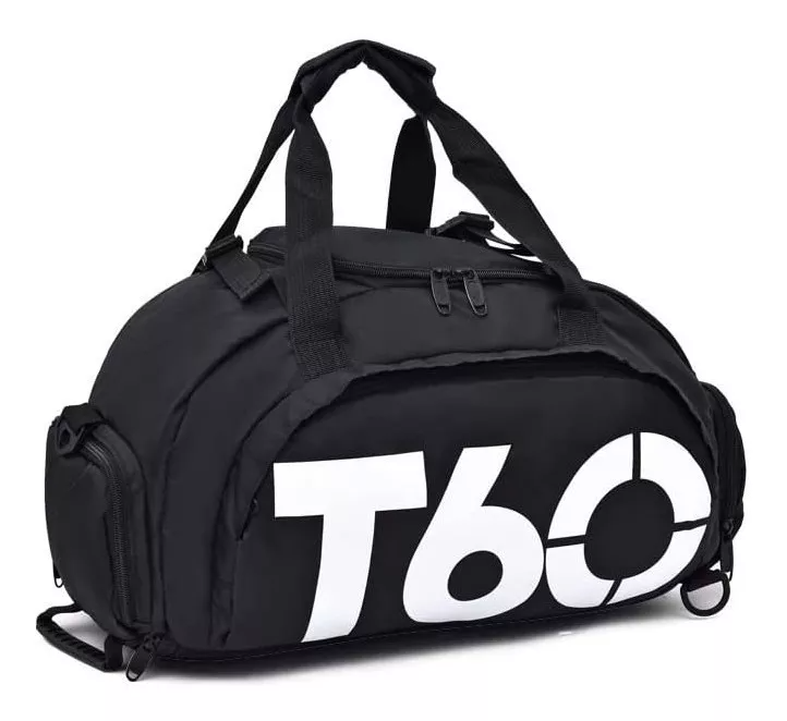 Bolsa Esportiva Multifuncional Transversal - PRETO - T-6 -