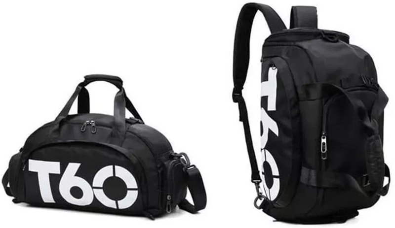 Bolsa Esportiva Multifuncional Transversal - PRETO - T-6 -