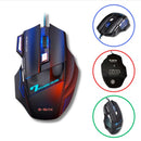 Mouse Gamer X7 Led Com Fio 7 Botões 2400dpi Profissional