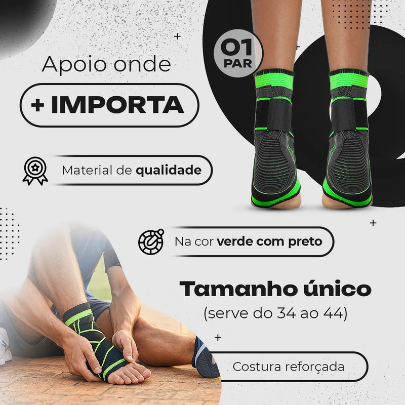 PAR de Tornozeleiras de Compressão Ortopédica