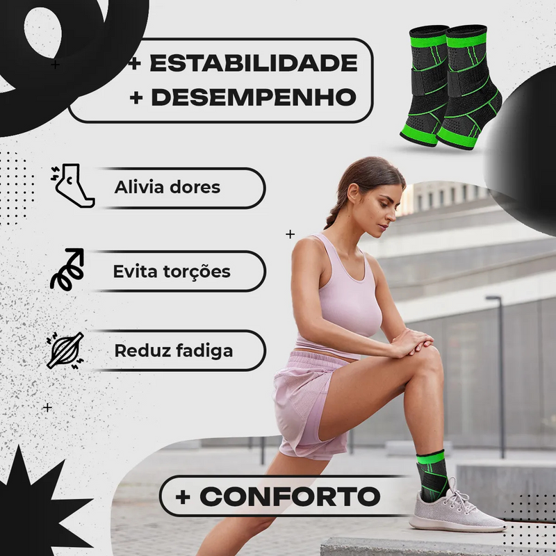 PAR de Tornozeleiras de Compressão Ortopédica