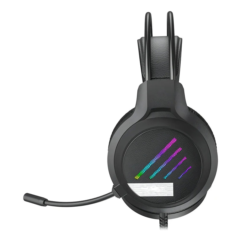 FONE HEADSET GAMER RGB Rainbow - PRETO