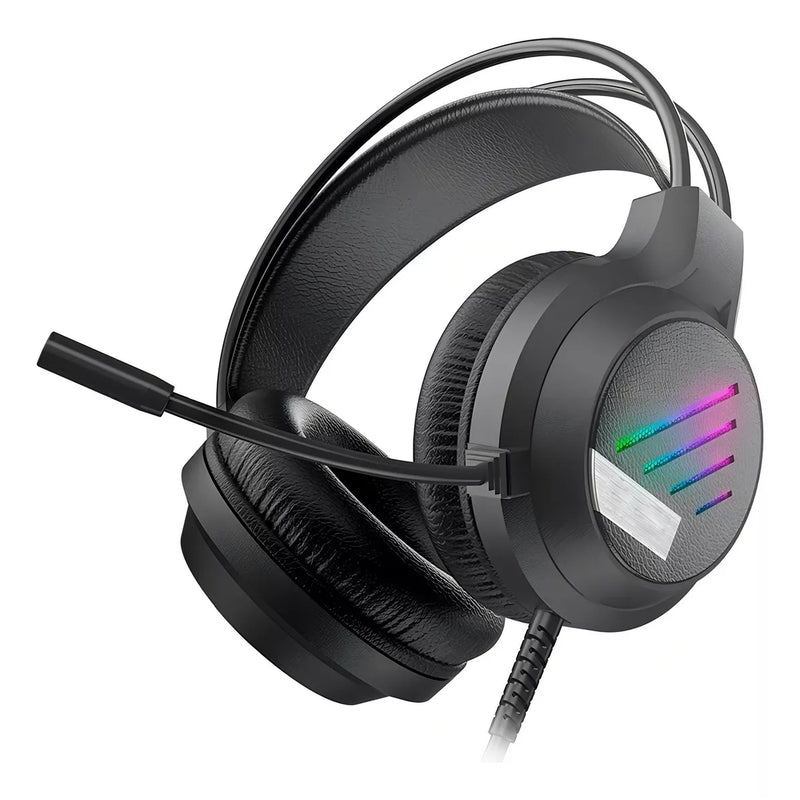 FONE HEADSET GAMER RGB Rainbow - PRETO