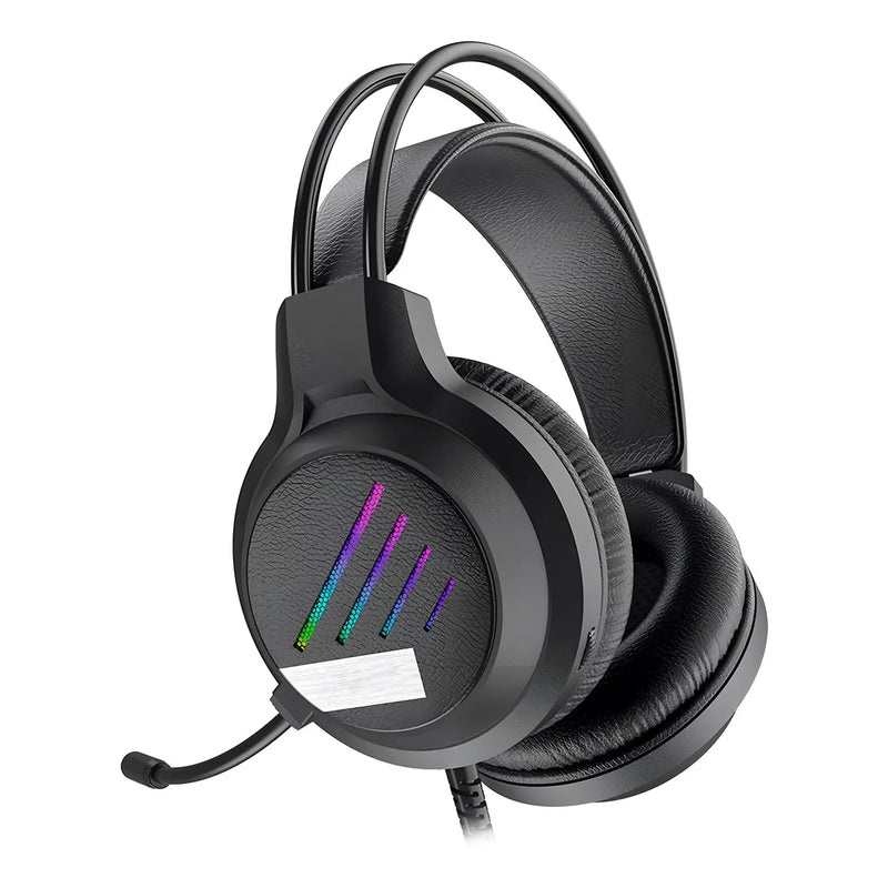 FONE HEADSET GAMER RGB Rainbow - PRETO