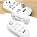 6 TOMADAS - Filtro de Linha Extensão 3 USB-A 2 metros Bivolt - BM-8705A