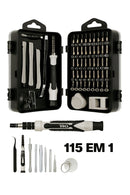 ￼Jogo Chaves De Fenda Precisão Com 115 peças 1 Kit Ferramentas P/ Manutenção Celular Notebook