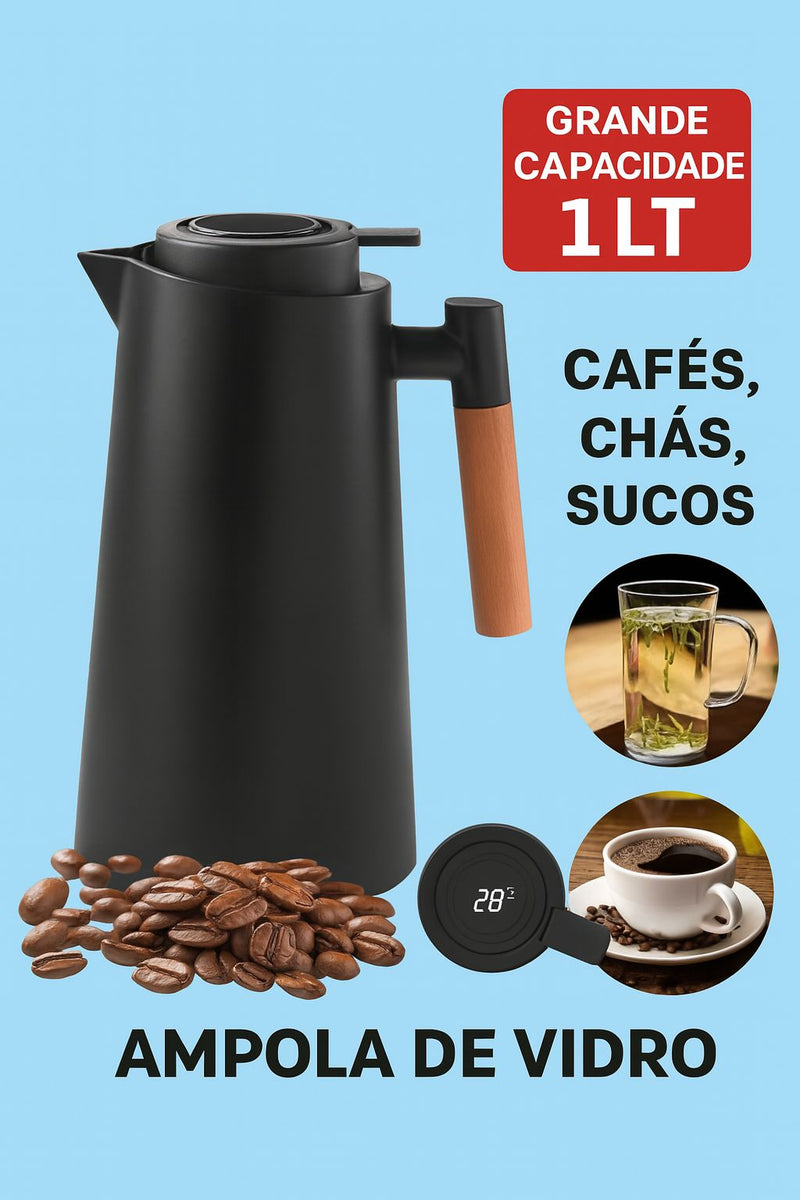 Jarro Garrafa Térmica 1L - PRETO