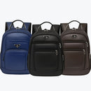 Mochila Masculina Couro Resistente Grande Impermeável