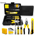 Kit de Ferramentas Completo 12 Peças Profissional – Aço Carbono, Chaves Allen, Alicate Universal e Maleta Portátil