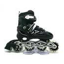 Patins Roller In Line Ajustável 4 Rodas Motion com LED, Base de Alumínio e Rolamentos Abec-7