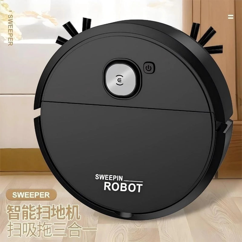 Robô Aspirador 3 em 1 Inteligente e Silencioso – Varredura, Sucção e Limpeza Úmida Automática