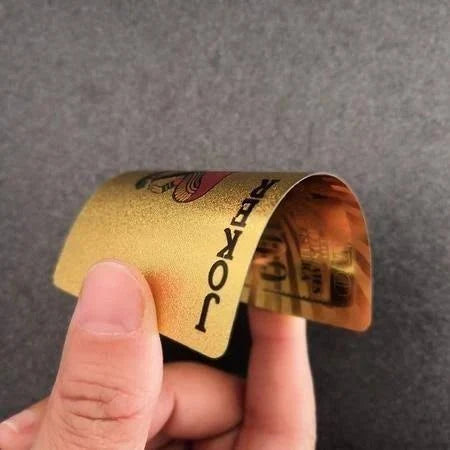 Baralho Dolar Dourado - Ouro Folheado A Prova D'agua Poker